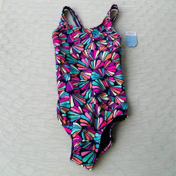 Lands' End swimsuit little girl size 10/12 - Picture 5 of 8